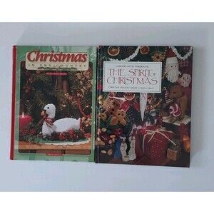 Leisure Arts "The Spirit of Christmas" Holiday Ideas Craft Books 1994 & 2004